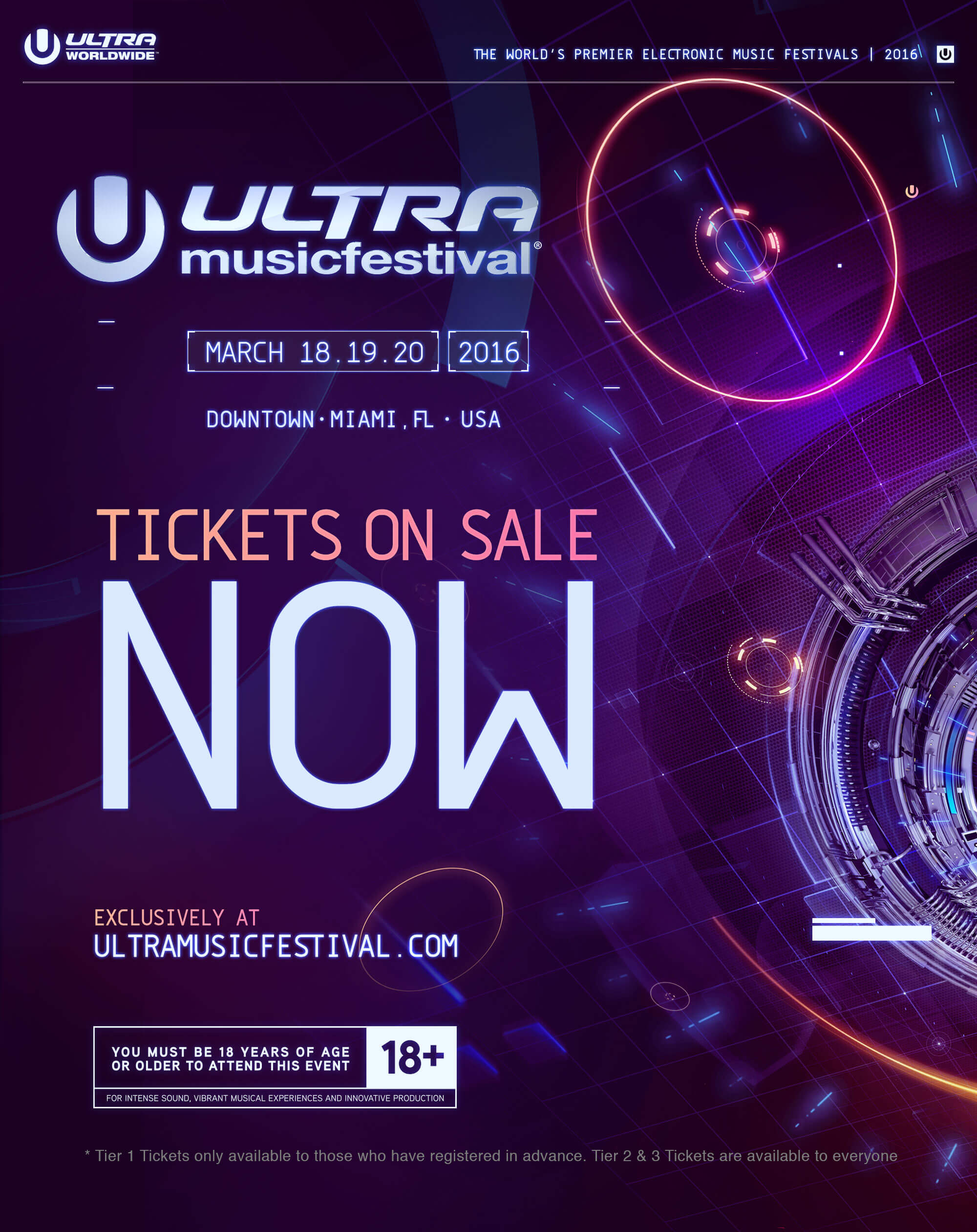 Tickets For Ultra Music Festival 2016 On Sale Now Ultra Perú