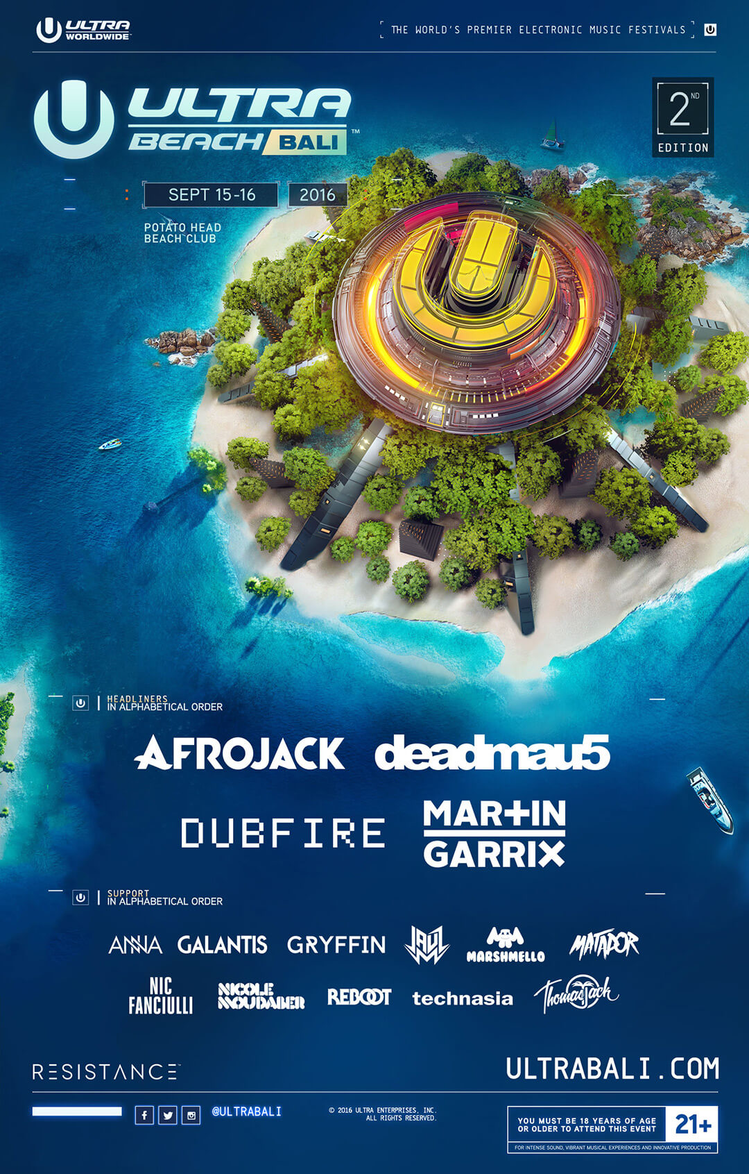 ULTRA Worldwide Announces Phase One Lineup for Bali, Philippines