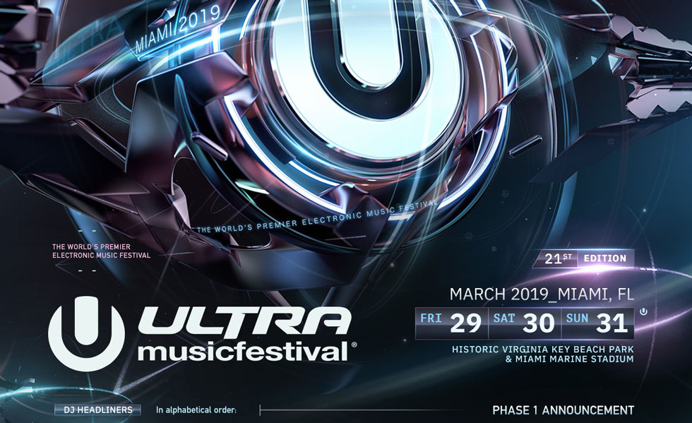 Ultra Music Festival 2019 Phase 1 Lineup