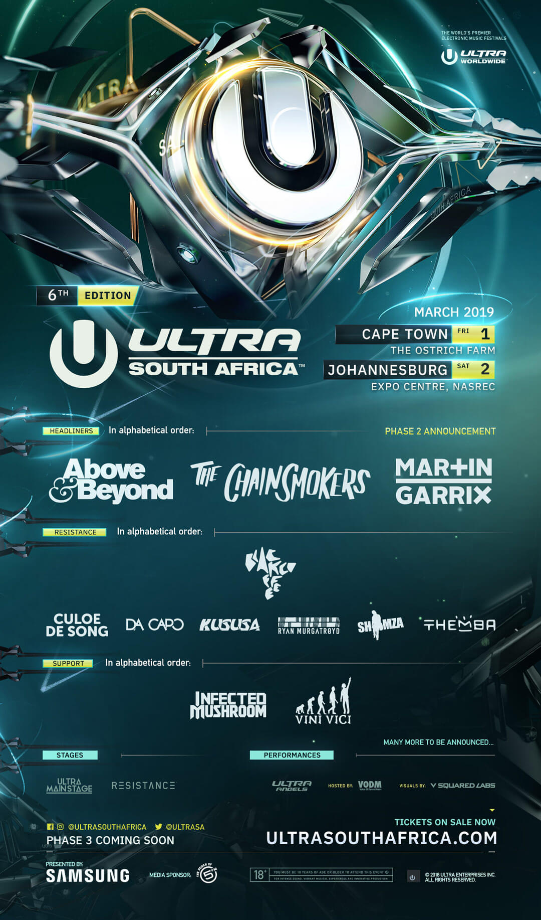 Ultra South Africa Reveals 19 Phase 2 Lineup Ultra Japan