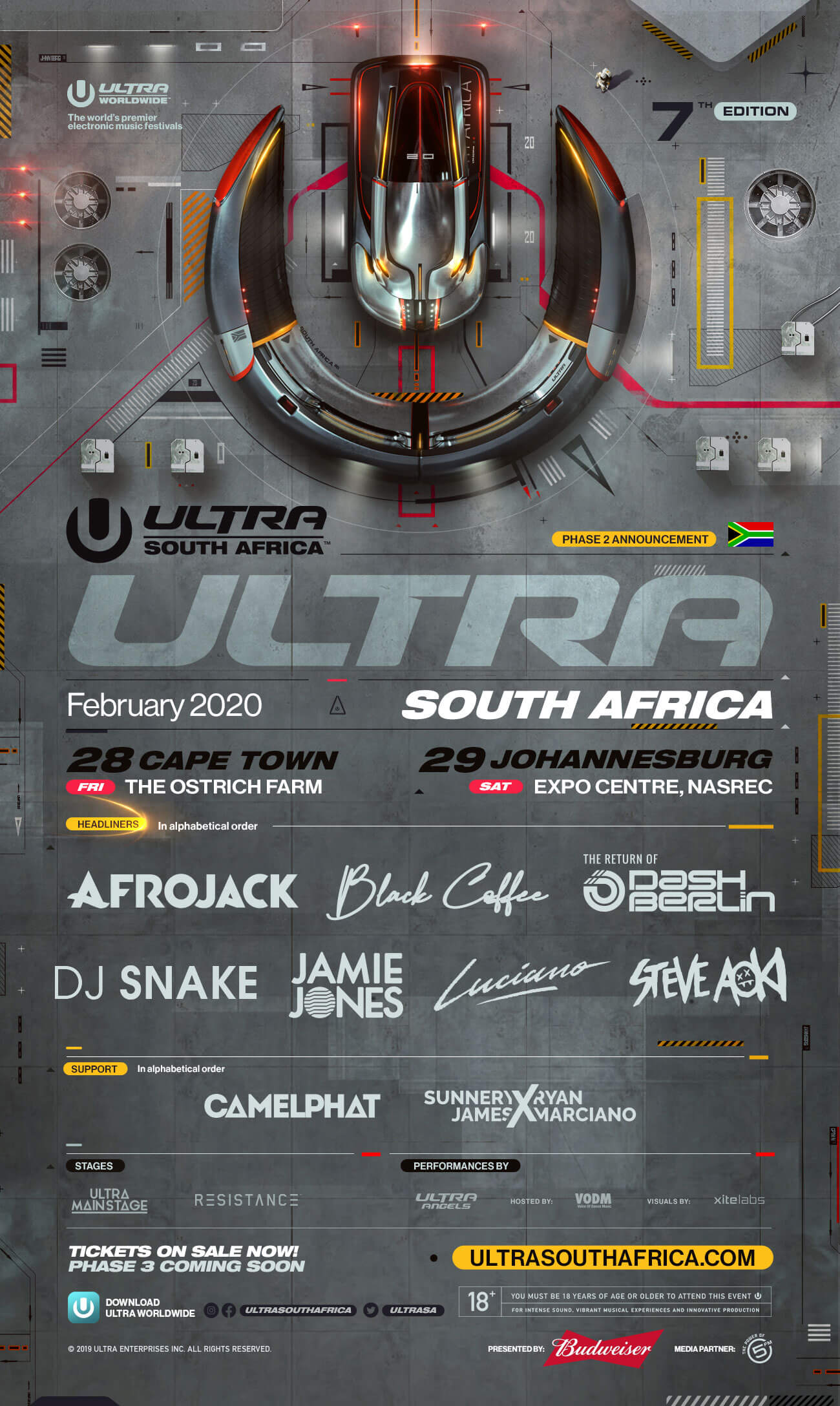 ULTRA South Africa 2020 Announces Phase 2 Lineup Ultra Music Festival