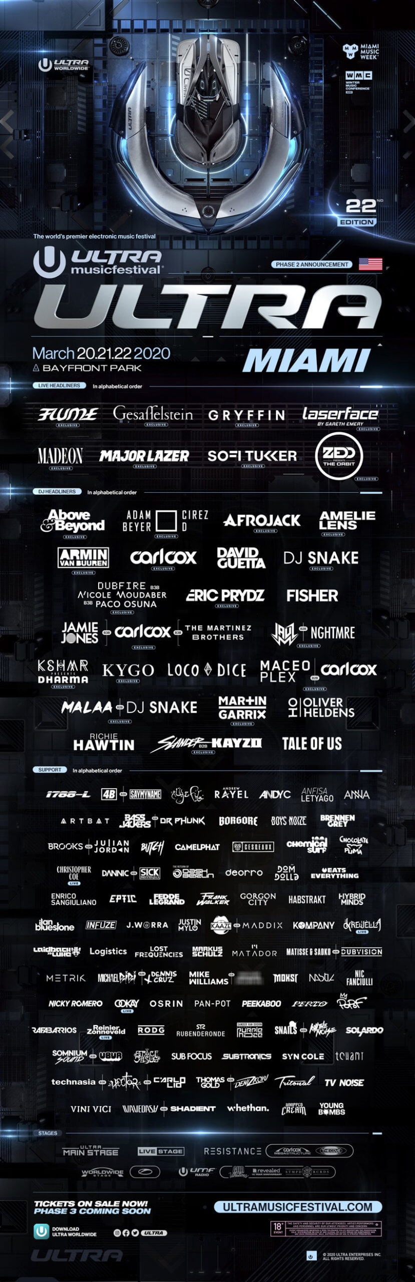 Ota selvää 62+ imagen ultra music festival miami lineup